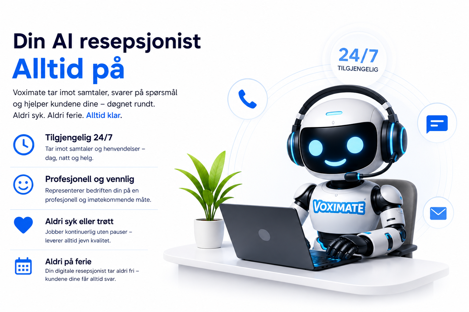 Din AI-resepsjonist